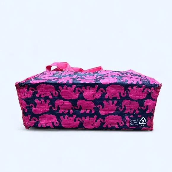 Lilly Pulitzer “Tusk in the Sun” – Pink Elephant Market Tote Bag (2013) - Picture 5 of 7